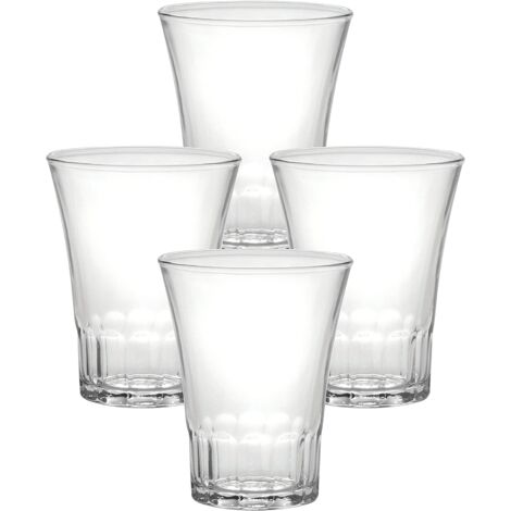 AMALFI BICCHIERINI 4 PZ 13 CL VETRO TEMPERATO TRASPARENTE