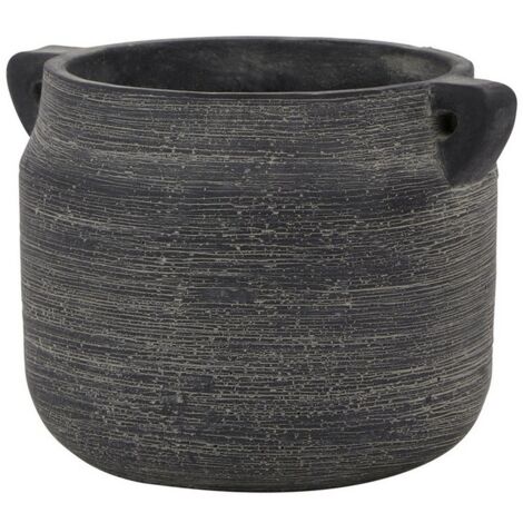 Amalfi Hydria Pot - Ceramic - L18 x W21 x H15 cm - Grey