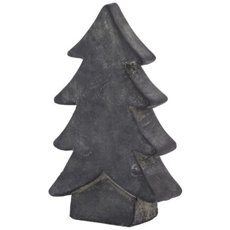 Amalfi Medium Christmas Tree - Ceramic - L6 x W14 x H24 cm - Grey