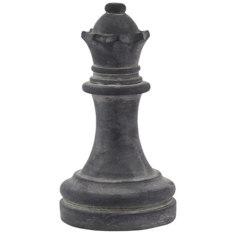 Amalfi Queen Chess Piece - Ceramic - L16 x W16 x H29 cm - Grey