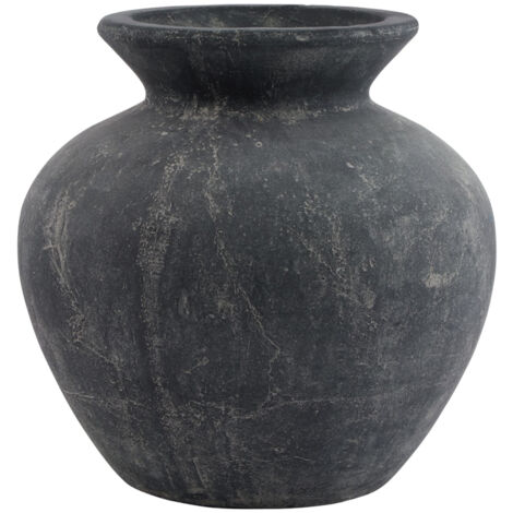 Amalfi Vase - Ceramic - L31 x W31 x H30 cm - Grey