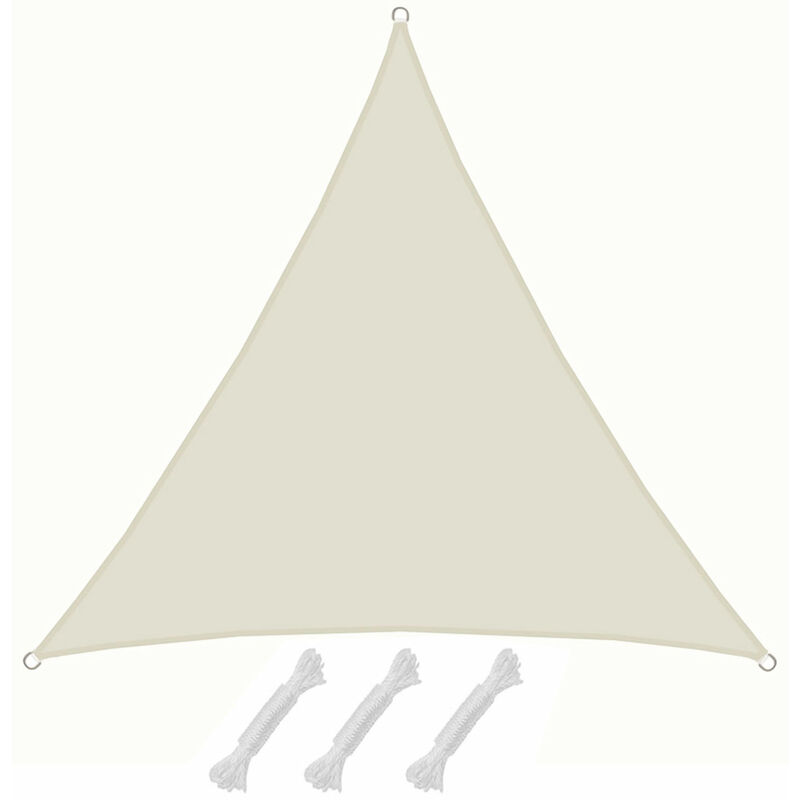 Shade Sail Sahara beige l 4x4x4m triangular polyester - beige