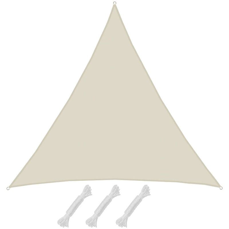 Amanka - Shade Sail Sahara beige xl 5x5x5m triangular polyester - beige