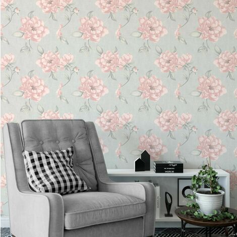Amara Floral Bloom Blush Pink Light ...
