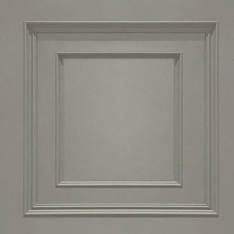 Amara Wood Panel Effect Wallpaper Belgravia Textured Vinyl Navy Silver Grey