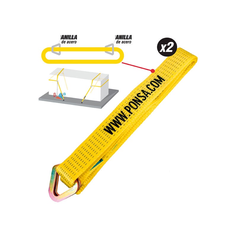 

Amarre diagonal Kit 2 unidades 3,20M-P/1Palet - Ponsa