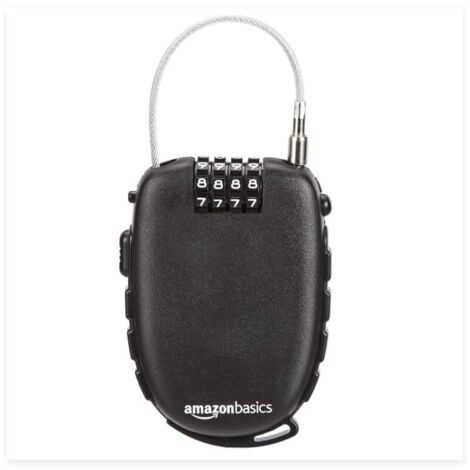 Amazon Basics Cadenas avec câble rétractable