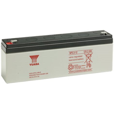Amazon Yuasa Blei-Akku NP2.3-12 Pb 12V 2,3Ah VdS, Faston 4,8