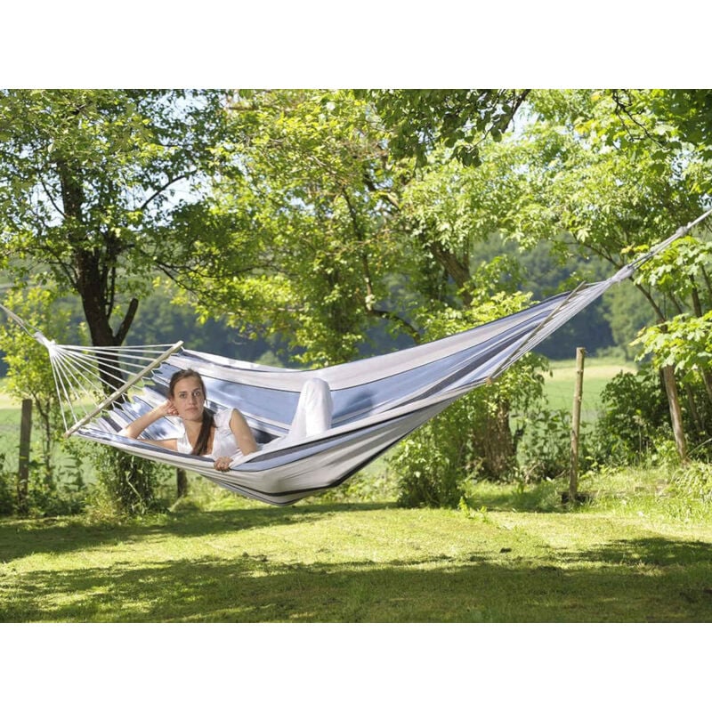 Hamac à baguettes en tissu Elltex Samba Marine