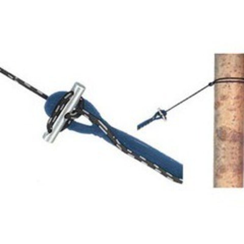 Amazonas Micro Rope Hammock Tree Suspension Rope Set - 150kg in Black
