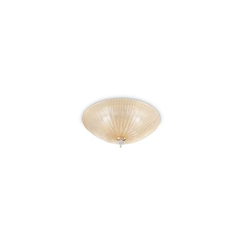 01-ideal Lux - Amber SHELL Deckenleuchte 4 Glühbirnen