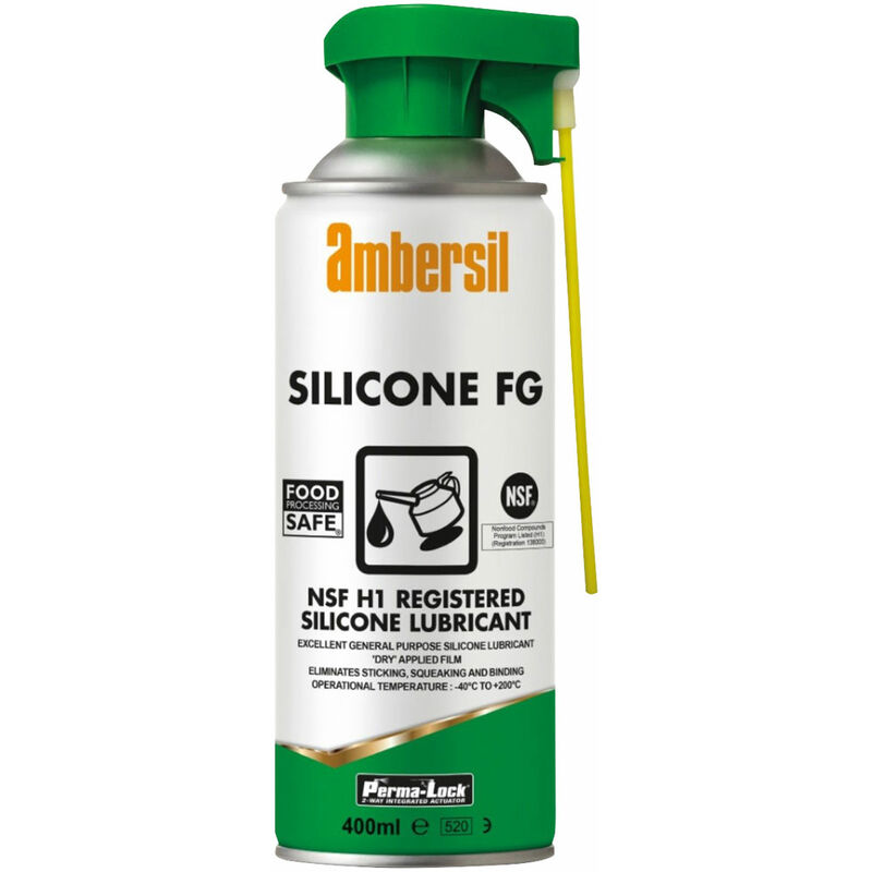 Ambersil - 30248-AA Perma-Lock Silicone Lubricant FG NSF H1 400ml
