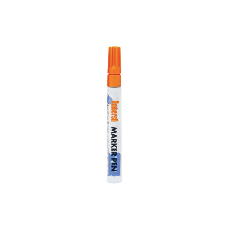 Orange Acrylic Paint Marker Pen 3mm Fibre Nib 20383 - Ambersil