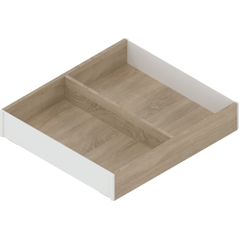 Ambia-line Rahmen für legrabox Schubkasten, Holzdesign, ab NL=270 mm, Breite=242 mm, Bard.Eiche/seidenwei - Blum