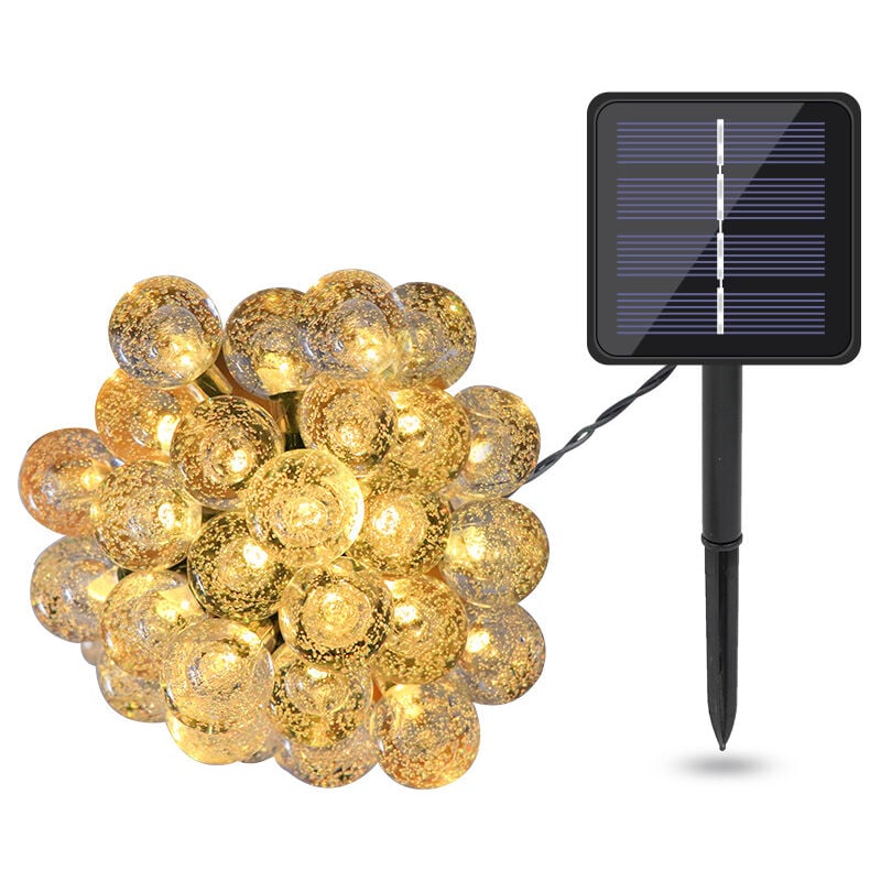 Ambiance extérieure lumière solaire bulle boule lumière camping en plein air chaîne lumineuse boule de cristal lumière jardin cour lumière décorative