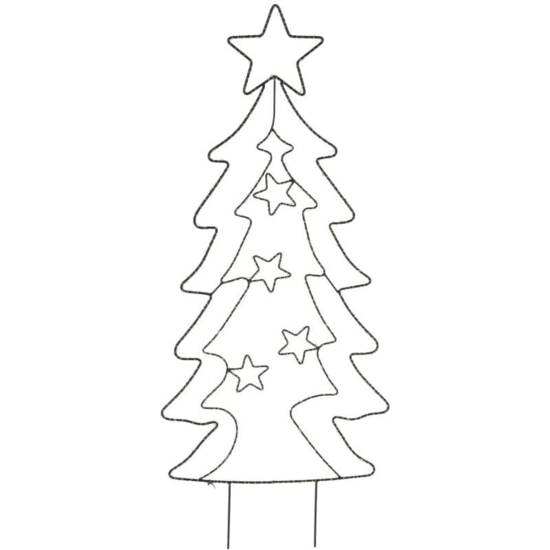 

Ambiance Árbol de Navidad estaca con 90 LED - Negro