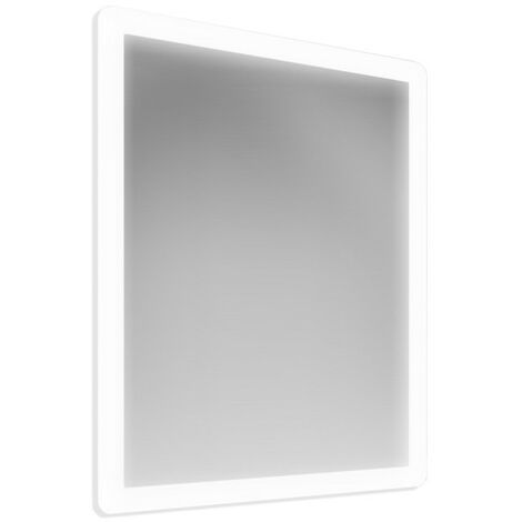 Ambient - specchio retroilluminato con pellicola di sicurezza ed interruttore touch, dimensioni  60 x 80 cm, sensore touch no