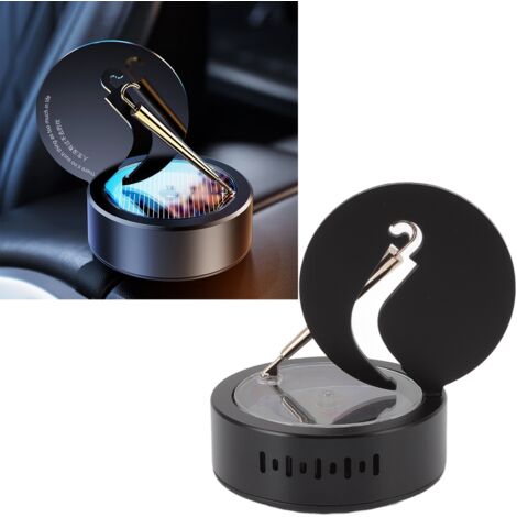 Ambientador automático giratorio para coche, alimentado por energía solar, decoración interior, pequeño paraguas de ABS, 300 g, 1 unidad