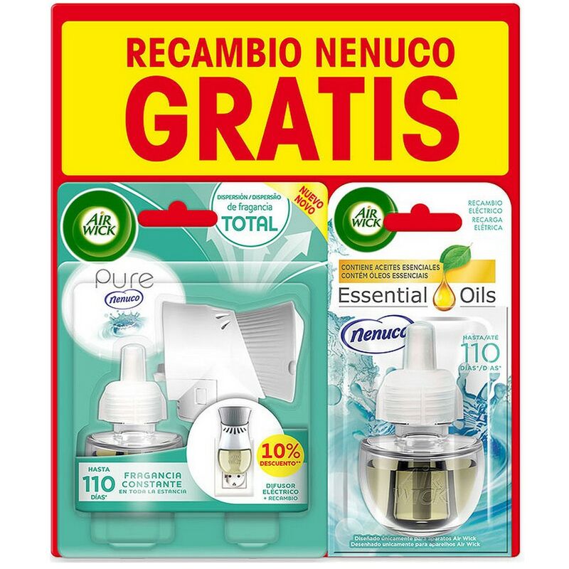 

Ambientador Eléctrico y Recambio Essential Oils Air Wick Nenuco (19 ml)