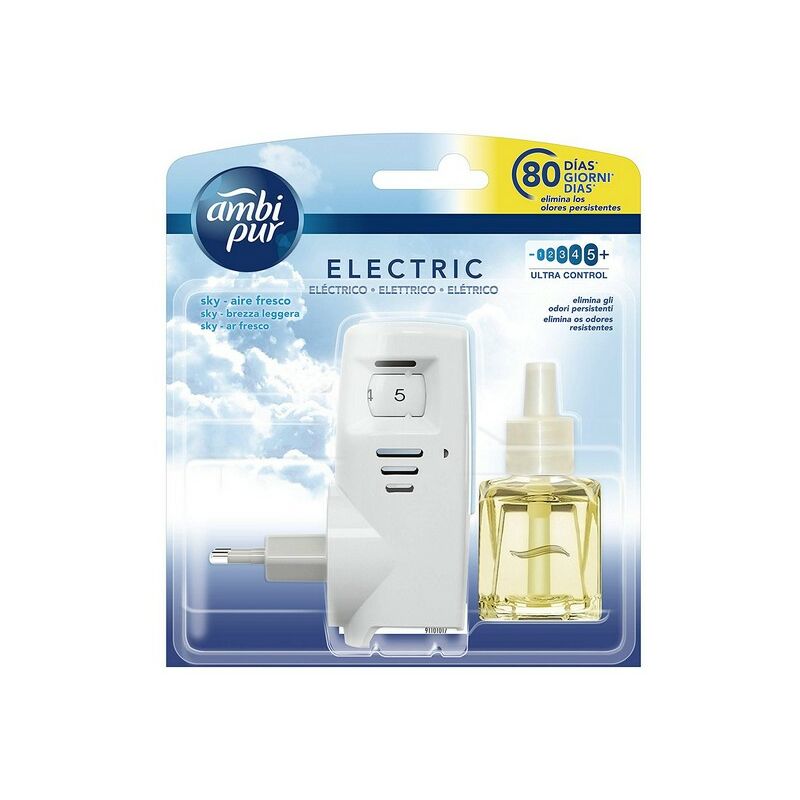 

Ambientador Eléctrico y Recambio Sky Ambi Pur (21,5 ml)