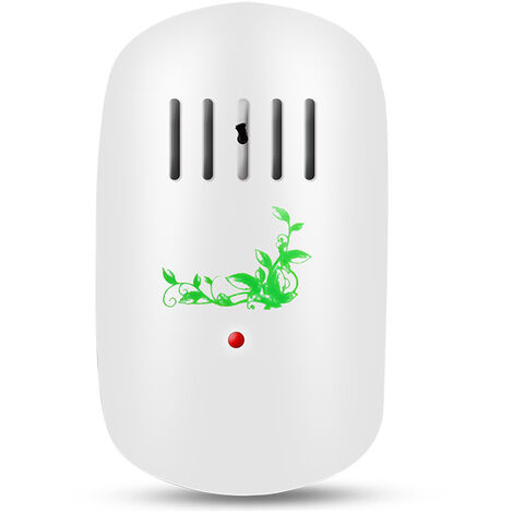 Ambientador enchufable Eliminador de olores para el hogar común: tabaco, mascotas, baño y basurero, ventilador de encendido/apagado