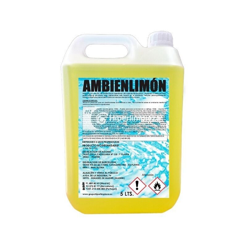 

Hiperlimpieza - Ambientador limón colectividades 5L