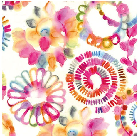 AMBIENTE - SERV. DE TABLE 33CM (20) CERCLES FANTASTIQUES FSC Mix