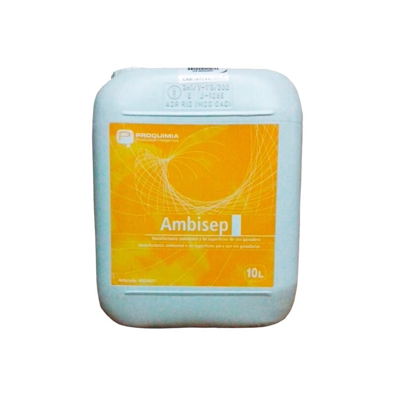 

Ambisep 10L Detergente desinfectante para vehículos de transporte animal