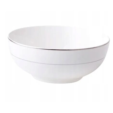 Ambition Runde Salatschüssel aus weißem Porzellan 16 cm