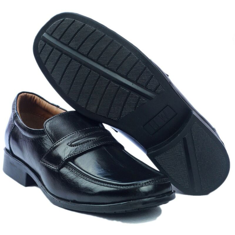 Amblers Manchester Loafer Shoes Black (Sizes 6-12)