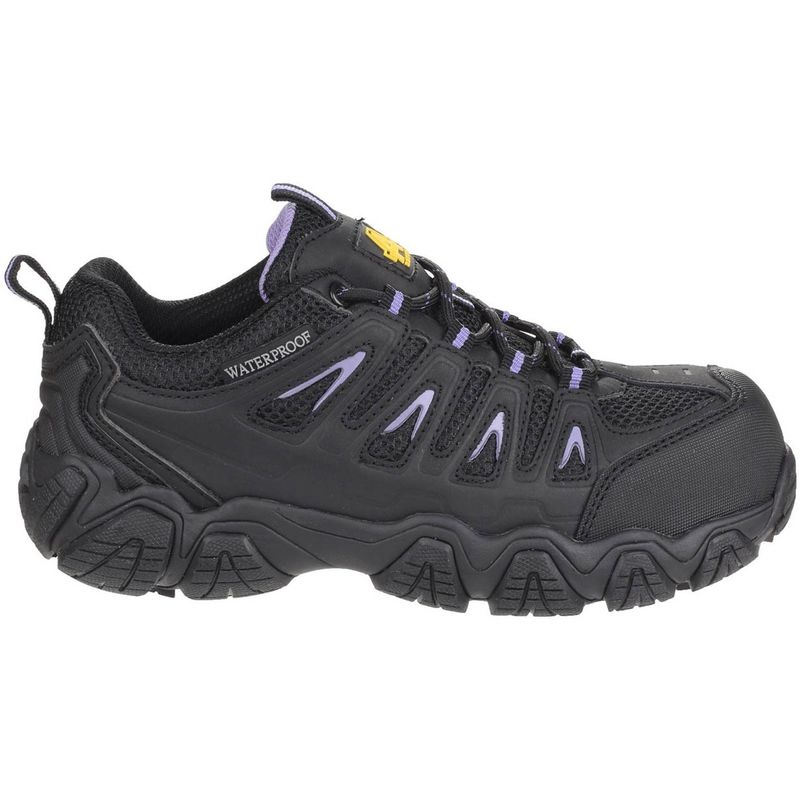 ladies black waterproof trainers