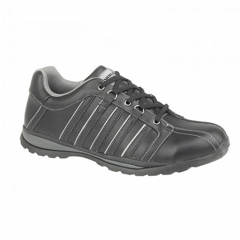 women's black safety trainers