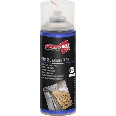 Ambro-Sol  G011 grasso alimentare, Bianco, 400ml