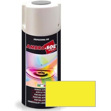 AMBRO-SOL PINTURA ACRILICA 1016 AMARILLO AZUFRE (SPRAY 400 ML.