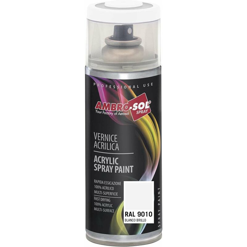 Ambro-sol - spray 400 pintura acrilica 9010 blanco mate