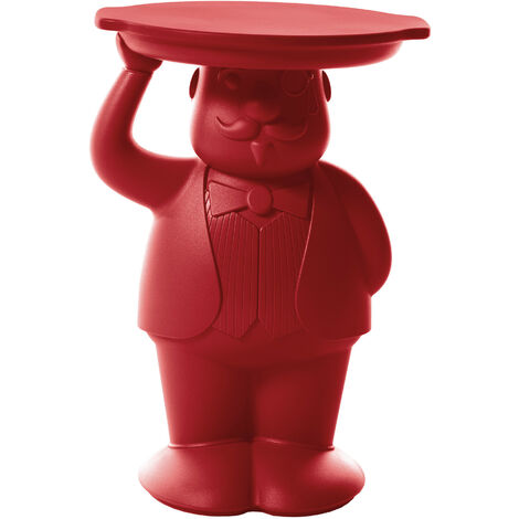 Ambrogio  Rosso fiamma originale Slide tavolino salotto sala da pranzo soggiorno design moderno colorato polietilene