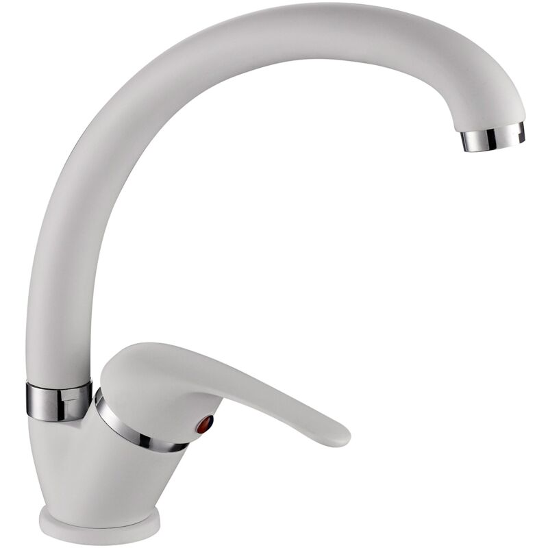 Sei1406whi Rubinetto Miscelatore Lavello Cucina lavanderia Con Cann...