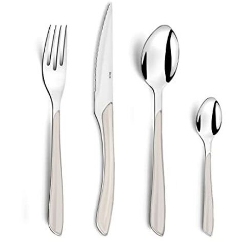 Amefa Eclat- Servizio di posate, Acciaio inox, 24 pezzi