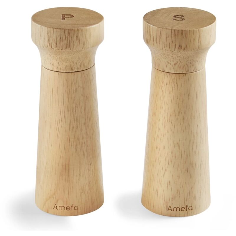 

Molinillo de sal y pimienta 15 cm 2 piezas de madera - Marrón - Amefa