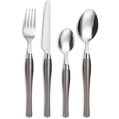 Amefa Purity Set di 24 coperti, Acciaio inossidabile 18/0, Colore Grigio