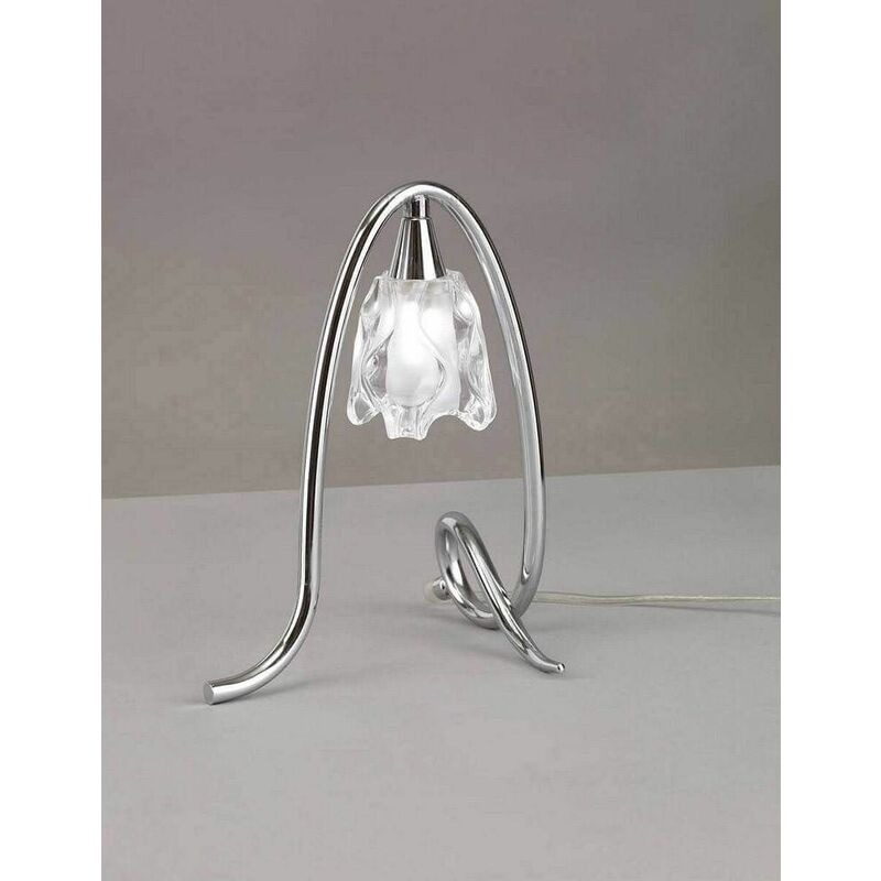 09diyas - Amel 1-bulb G9 table lamp, polished chrome
