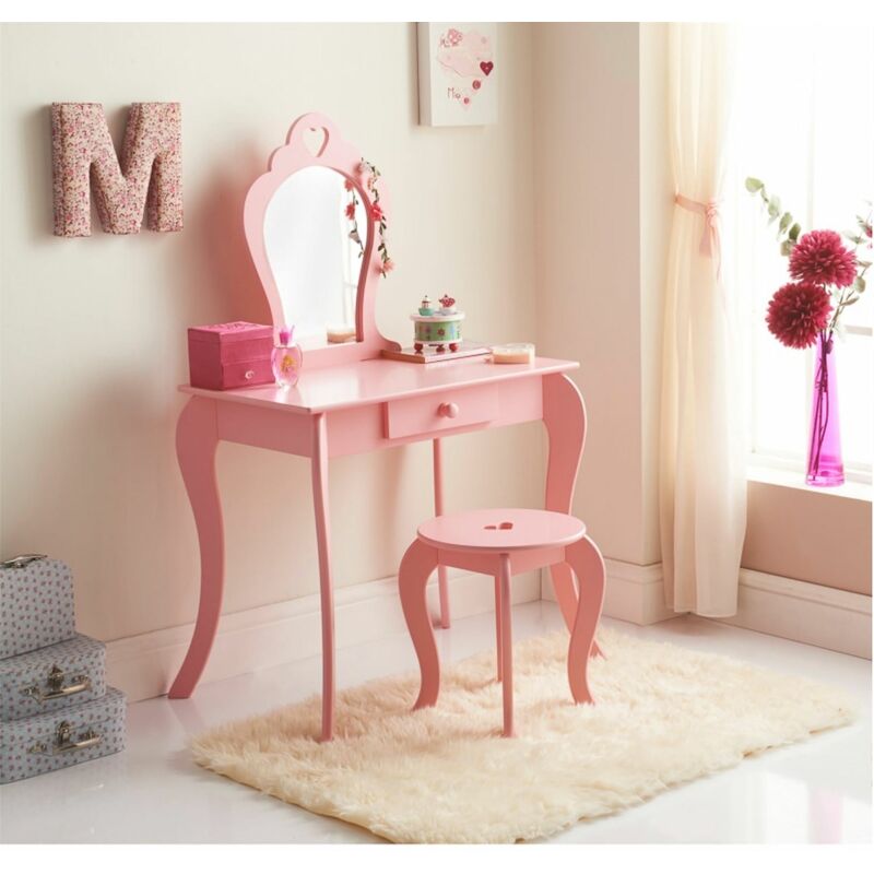 Amelia Vanity Set with Stool & Mirror