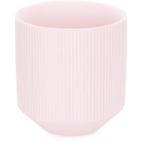 AmeliaHome Paso - Scatola portaoggetti in ceramica, 9 x 9,8 cm, colore: Rosa cipria