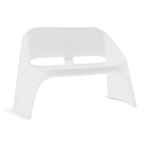 Amelie Duetto  Bianco originale Slide panca panchina da esterno di design colorata polietilene made in Italy terrazza veranda