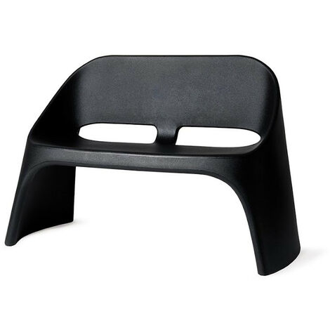 Amelie Duetto Nero originale Slide panca panchina da esterno di design colorata polietilene made in Italy terrazza veranda