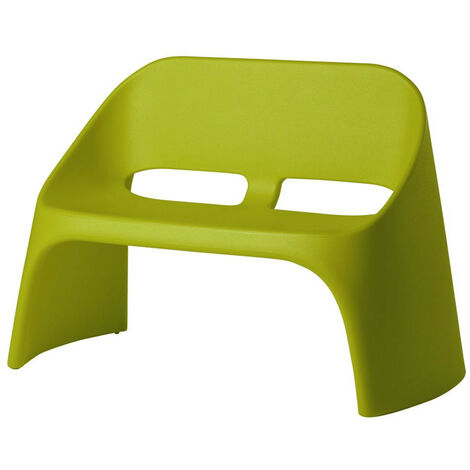 Amelie Duetto Verde lime originale Slide panca panchina da esterno di design colorata polietilene made in Italy terrazza veranda