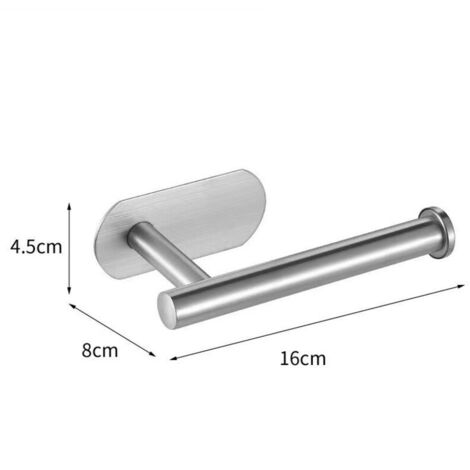 Amélioration du support de papier toilette mural auto - adhésif de la salle de bain, 304 pendaison en acier inoxydable TP pour les toilettes, RV