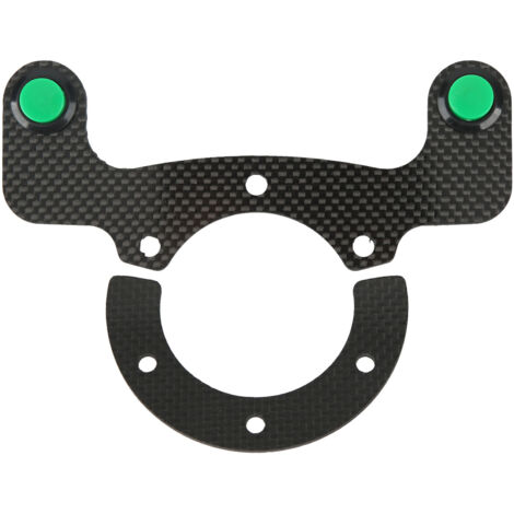 Améliorez Le Bouton de Klaxon Externe avec des Kits de Boutons en Fibre de Carbone Bouton modifié à 6 Boulons Ajustement Universel pour Les Klaxons et Les Lumières Améliorez.