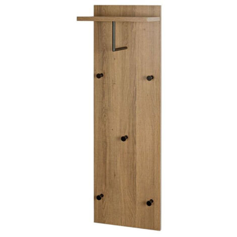 Aménagement Dressing "Miranda" 100cm Chêne Foncé & Noir