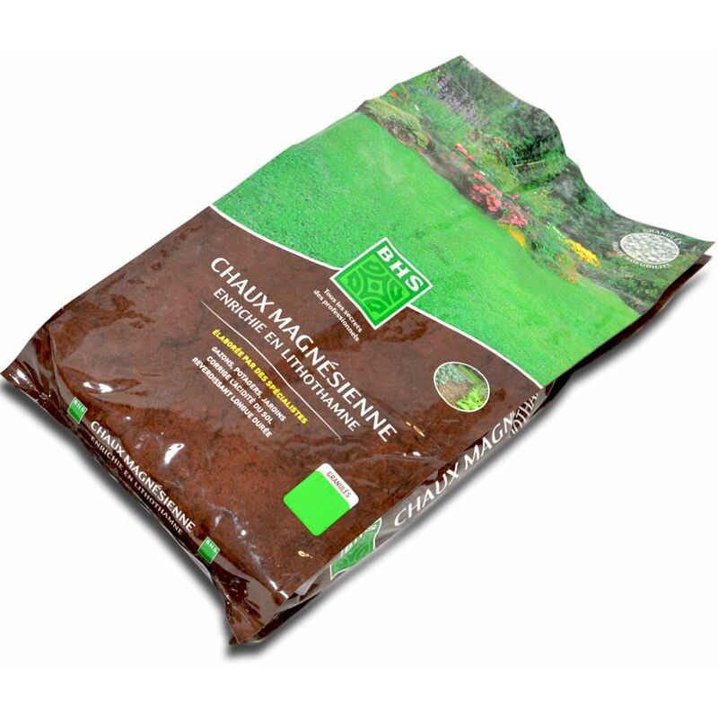 Chaux magnésienne avec lithothamne pour potager et plantations - Sac 18 kg